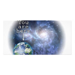 You are here customized photo card
