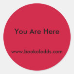 You Are Here Round Sticker