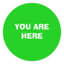 YOU ARE HERE stickers