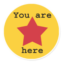 You are here stickers