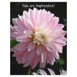 You are Impressive! Letterhead paper Dahlia Flower