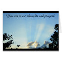 You are in our thoughts and prayers! cards