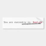 You are in Reality Bumper Sticker