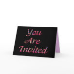 You are Invited