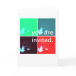 You Are Invited Pop Art Clubber Folded Blank Card