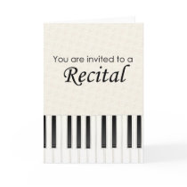 You are invited to a Recital cards by dndartstudio You are invited to a Recital cards