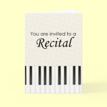 You are invited to a Recital cards by dndartstudio You are invited to a Recital cards