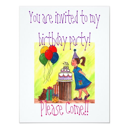 You are invited to my birthday party! card Zazzle