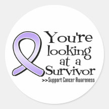 You are Looking at a Cancer Survivor Round Sticker