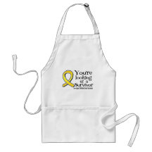You are Looking at a Childhood Cancer Survivor Apron