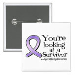 You are Looking at a Hodgkins Lymphoma Survivor buttons