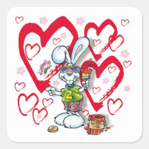 You are my honey bunny stickers