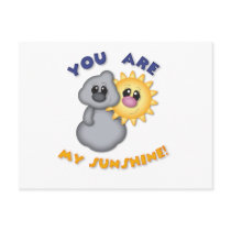 You Are My Sunshine Design Postcard