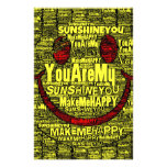 You Are My Sunshine Happy Custom Stationery