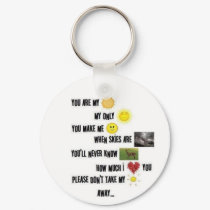 You are my sunshine keychains