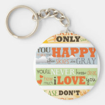 You Are My Sunshine Keychain