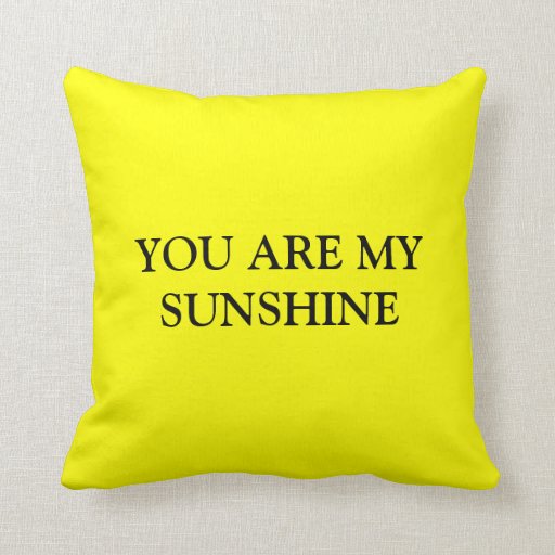 YOU ARE MY SUNSHINE Pillow