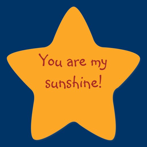 "You Are My Sunshine!" Sticker
