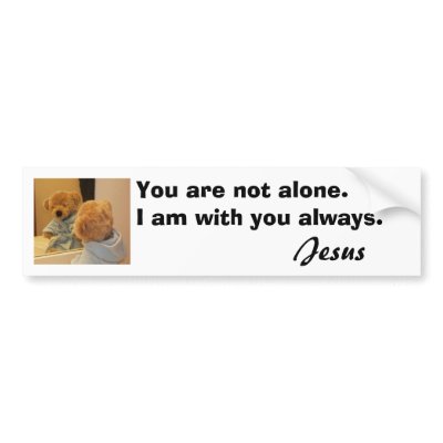 You are not alone Bumper sticker by BearyAnn