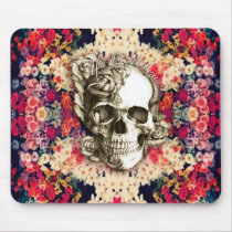 You are not here Day of the Dead floral art mousepads