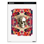 You are not here floral rose skull art. skins for iPad 3