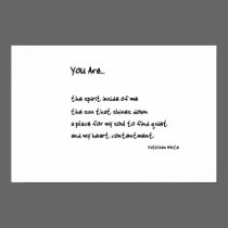 You Are Print posters