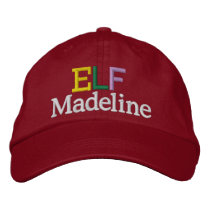You Are Santa's Elf Cap by SRF embroidered hats
