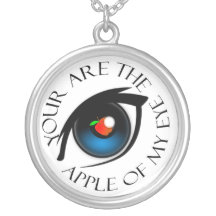 You Are The Apple Of My Eye Personalized Necklace