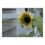 You are the one Card-Sunflowers