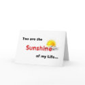 You are the Sunshine of my Life... cards