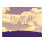 You Are The Universe Postcard postcards