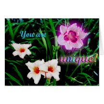 "You are unique!" birthday card