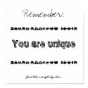 You are unique posters