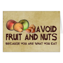 You are what you eat greeting card