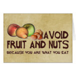 You are what you eat greeting card