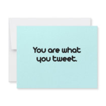 You are what you tweet invitations