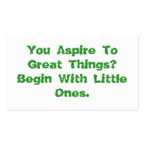 You Aspire To Great Things Motivational Card business cards by DesignsbyMel You Aspire To Great Things Motivational Card business cards