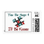 You Be Hugs I'll Be Kisses Postage Stamp