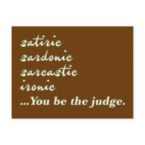 You Be the Judge Post Cards