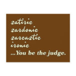 You Be the Judge Post Cards