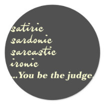 You Be the Judge Sticker