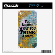 You Become What You Think About - Muli-Products Skin For The iPhone 4
