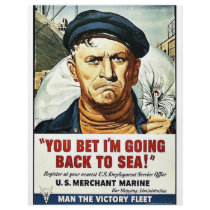 You Bet I'm Going Back To Sea! flyers