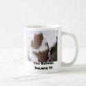 You Buddha Believe It! Buddha in Snow mugs by trevorluckman You Buddha Believe It! Buddha in Snow mugs