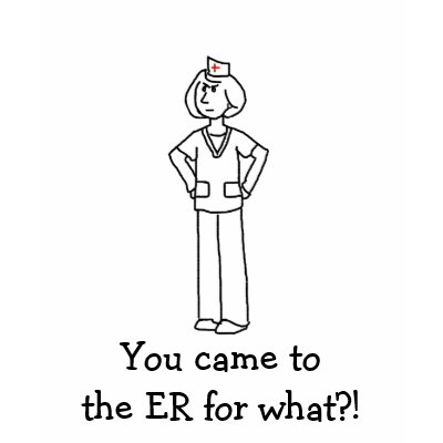 You came to the ER for what?! Pink Shirt by Morgannacriss