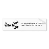 You can also follow me on Twitter .... bumper stickers by pinksheepind You can also follow me on Twitter .... bumper stickers