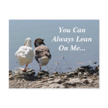 You Can Always Lean On Me Postcard