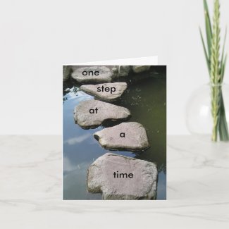You can do it one step at a time motivation card card