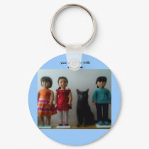you can fit in with everyone keychains
