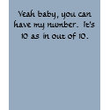 You can have my number t-shirts